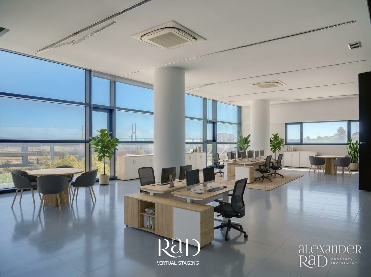 Entrance hall — Escritório compartimentado de 560 m² no Parque Oriente